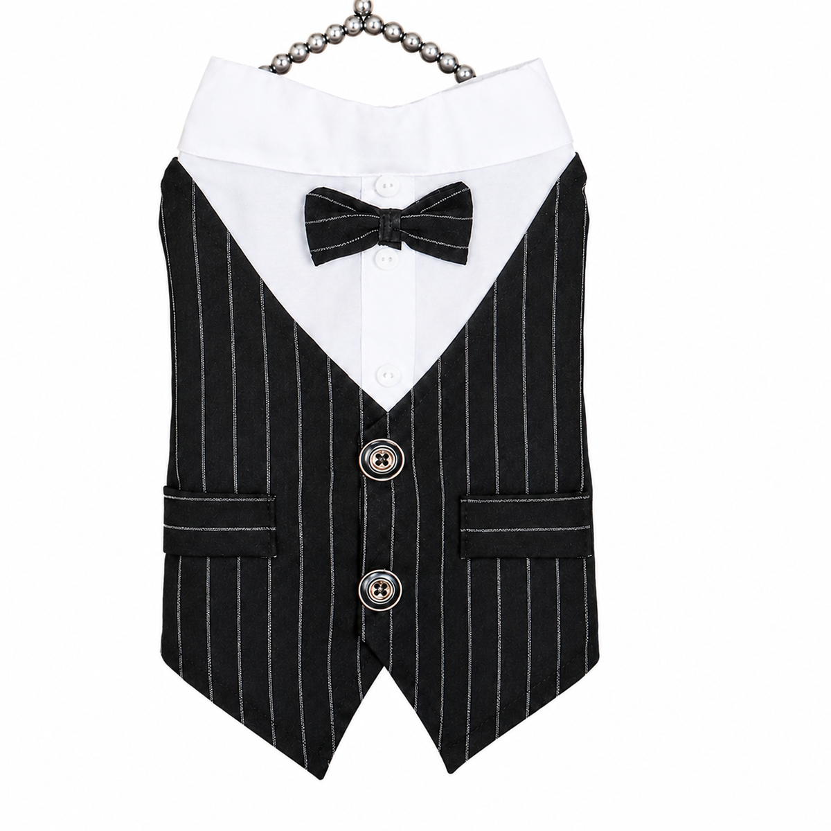 Elegant Shirt with Vest and Bow Tie for Dogs