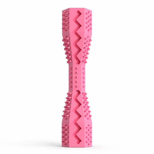 Mordedor dental para perros color rosa